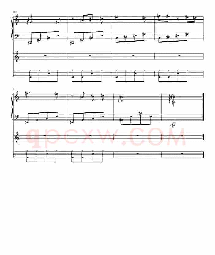 Dance to the death（木偶的死亡舞步）（钢琴+中提琴+架子鼓）