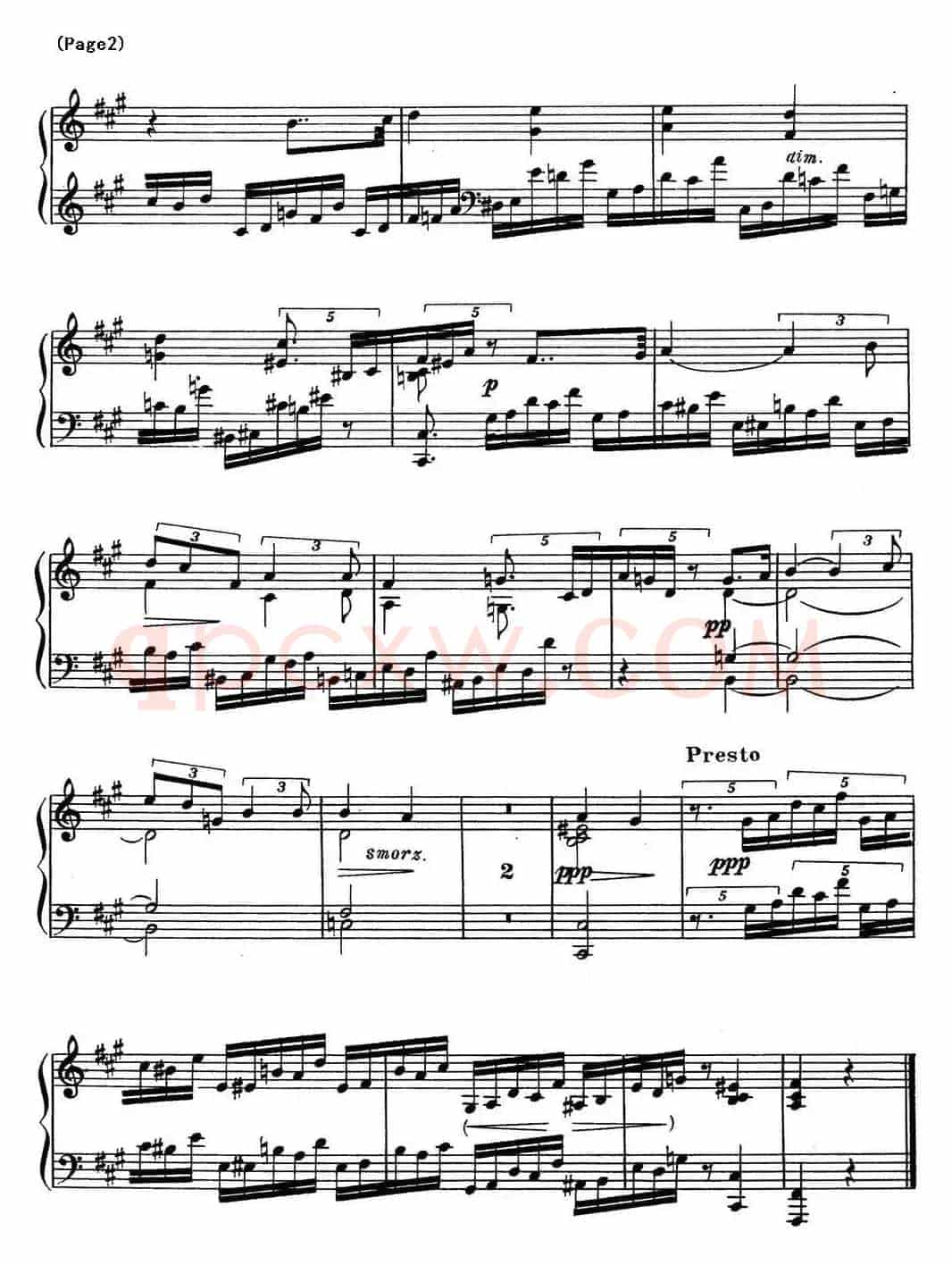 斯克里亚宾8首钢琴练习曲 Op42(No.2 Alexander Scriabin Etudes)