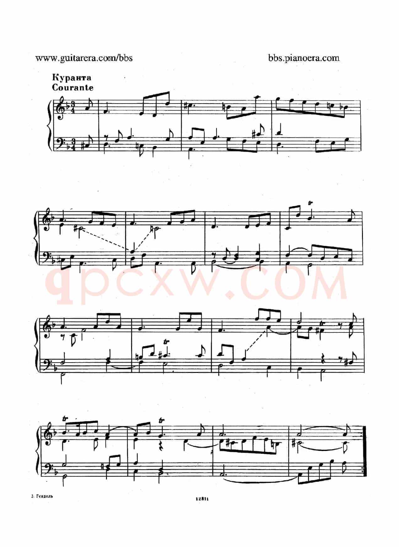 Suite No.3 in d Minor HWV 428(d小调第三组曲)