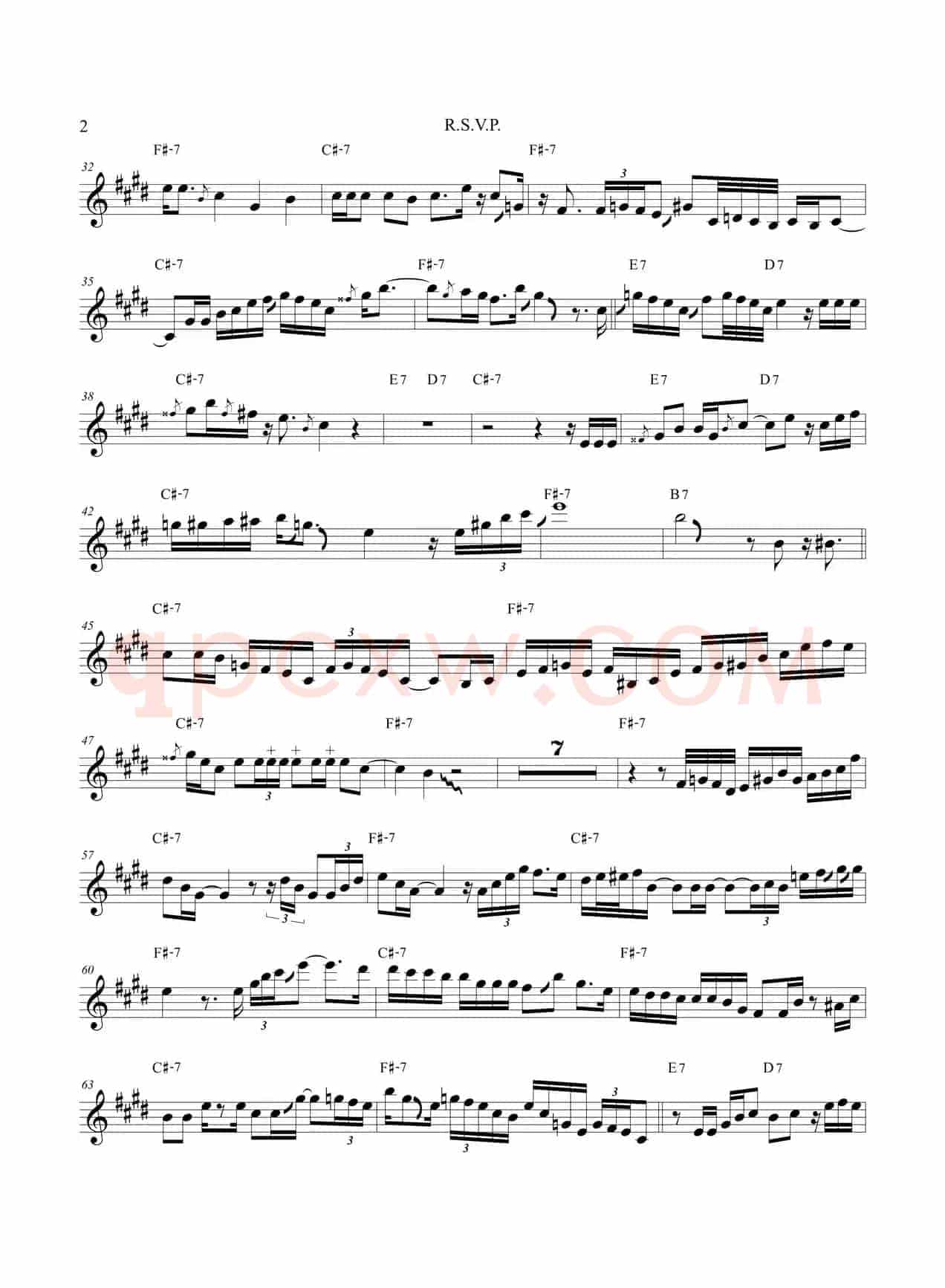 R.S.V.P（中音萨克斯）