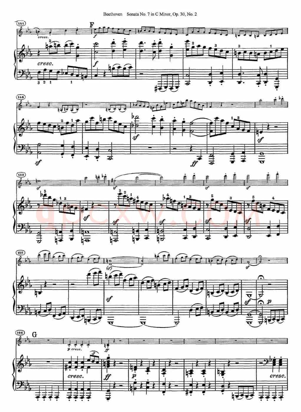 Violin Sonata No.7 in C Minor Op.30 No.2（小提琴+钢琴伴奏）