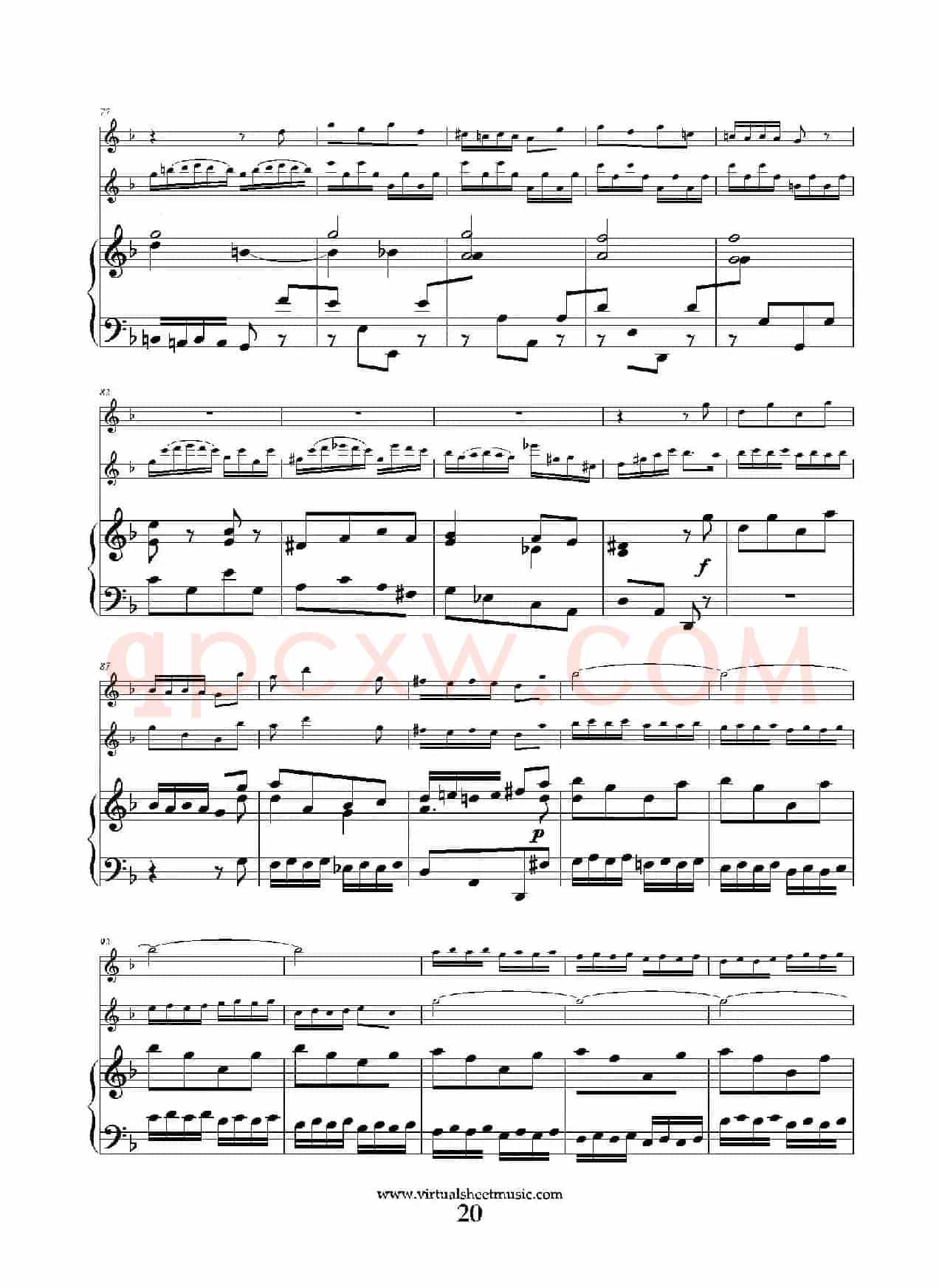 Concerto in D minor（双簧管+小提琴+钢琴伴奏）