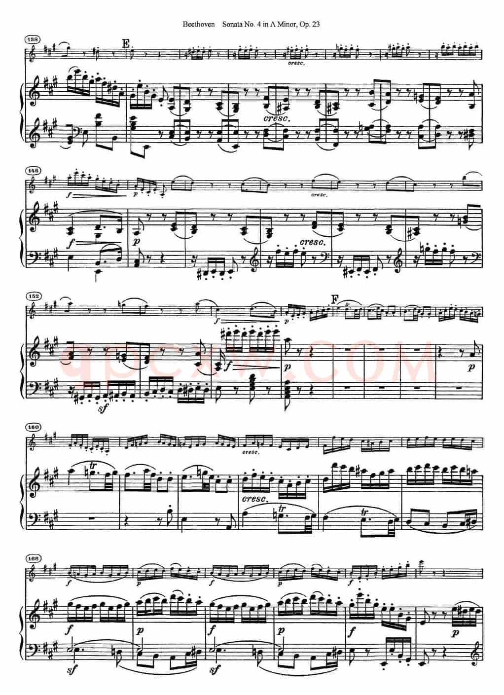 Violin Sonata No.4 in A Minor Op.23（小提琴+钢琴伴奏）