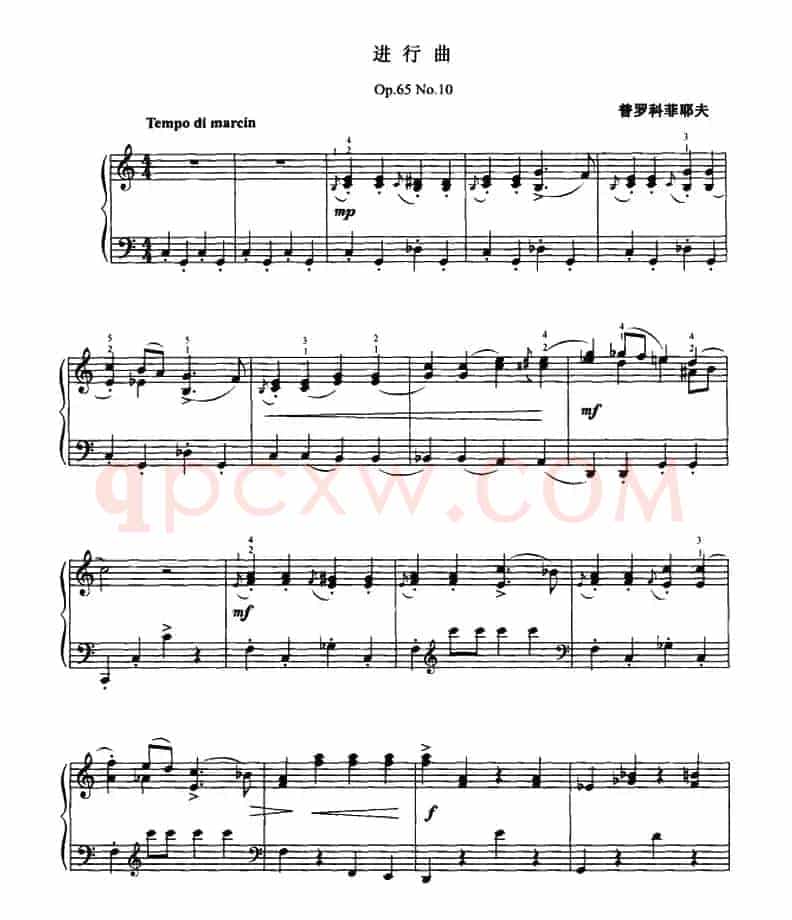 进行曲（Op.65 No.10）