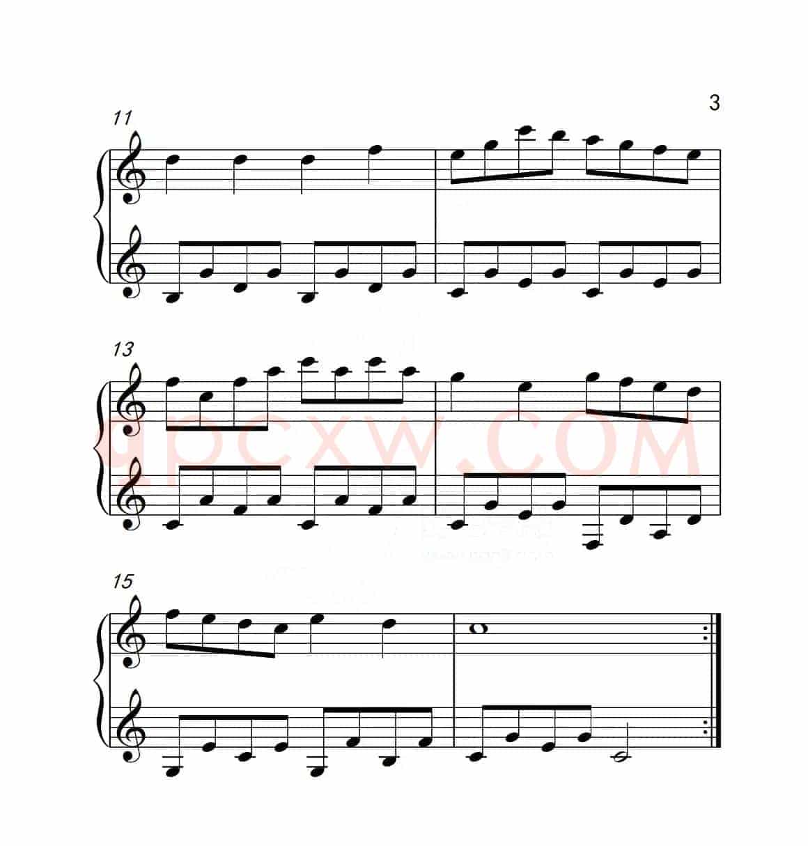 第一级A组 练习曲（中国音乐学院钢琴考级作品1~6级）