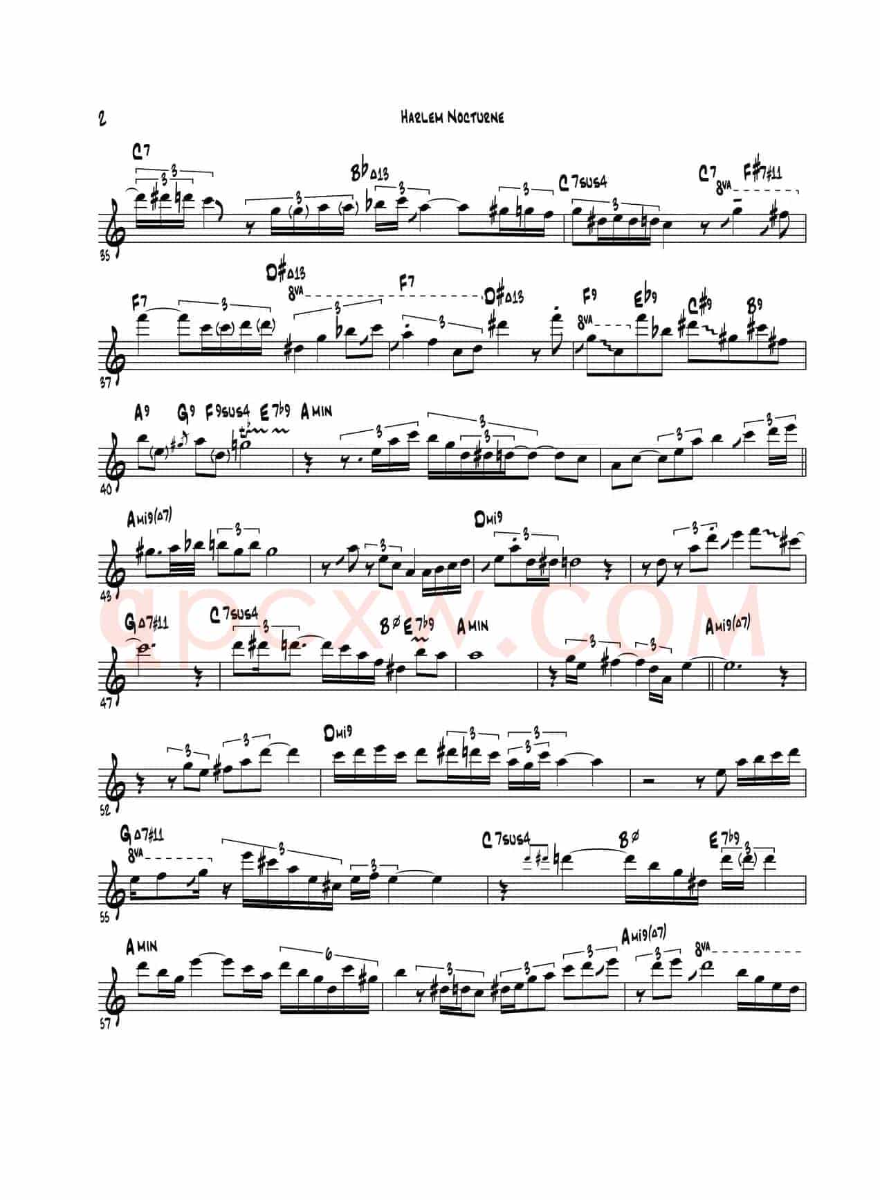 Harlem Nocturne（次中音萨克斯）