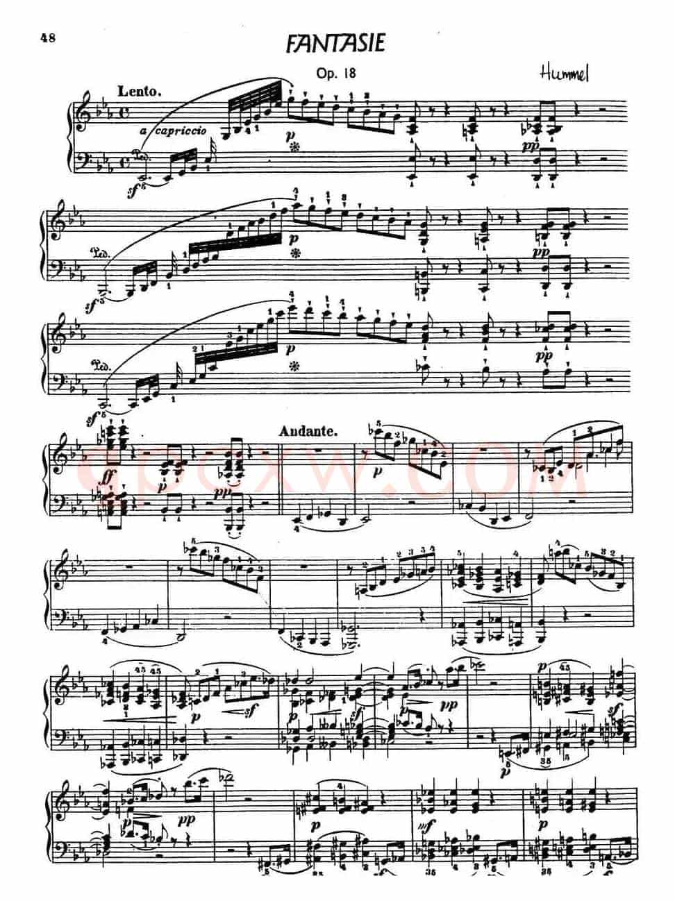 Fantasie in E flat Maj Op·18（降E大调幻想曲）
