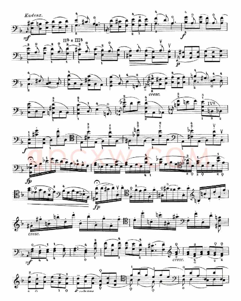 J. Haydn Concerto in D Major（海顿D大调大提琴协奏曲 [大提琴谱]）