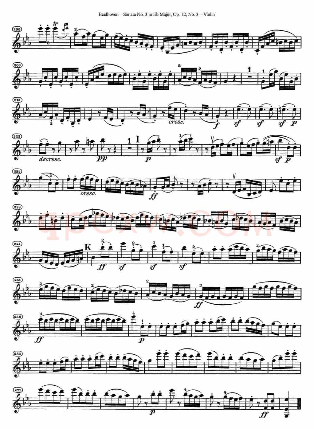 Violin Sonata No.3 in Eb Major Op.12 No.3