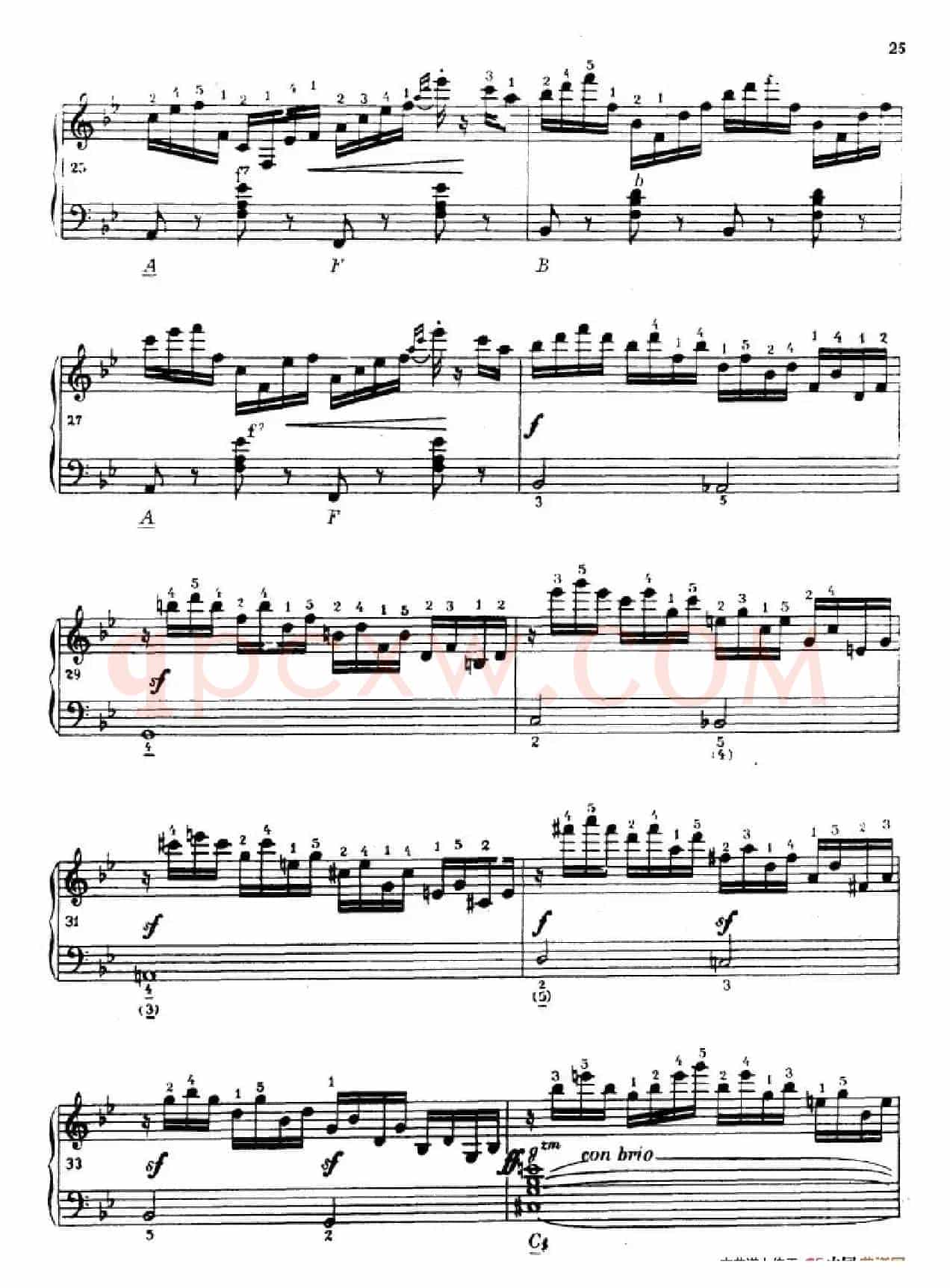 《车尔尼手风琴练习曲集》第Ⅳ册（第3——5首）