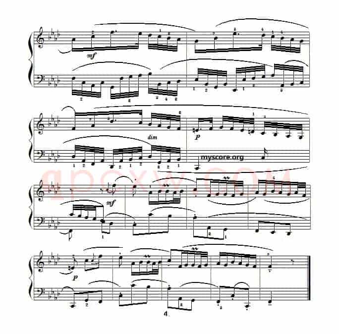 巴赫初级钢琴曲之二十八：序曲