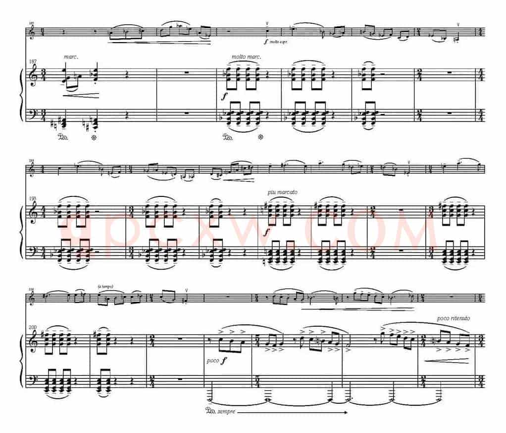 Sonata Poema aenigmaticum（小提琴+钢琴伴奏、4th movement）