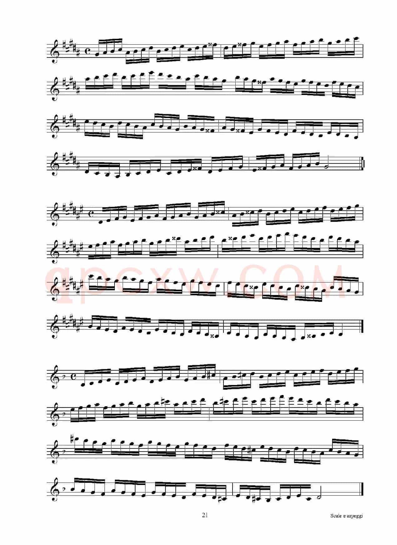实用的萨克斯音阶练习曲集（P16——30）