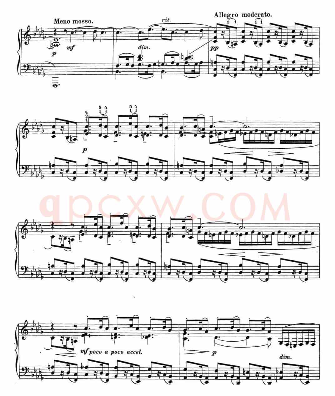 拉赫玛尼诺夫 钢琴前奏曲13 降B小调 Op.32 No.2