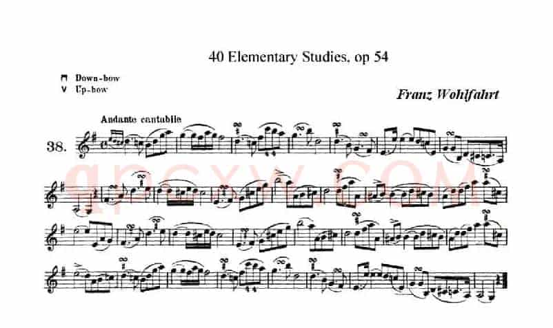 40首小提琴初级技巧练习曲之38