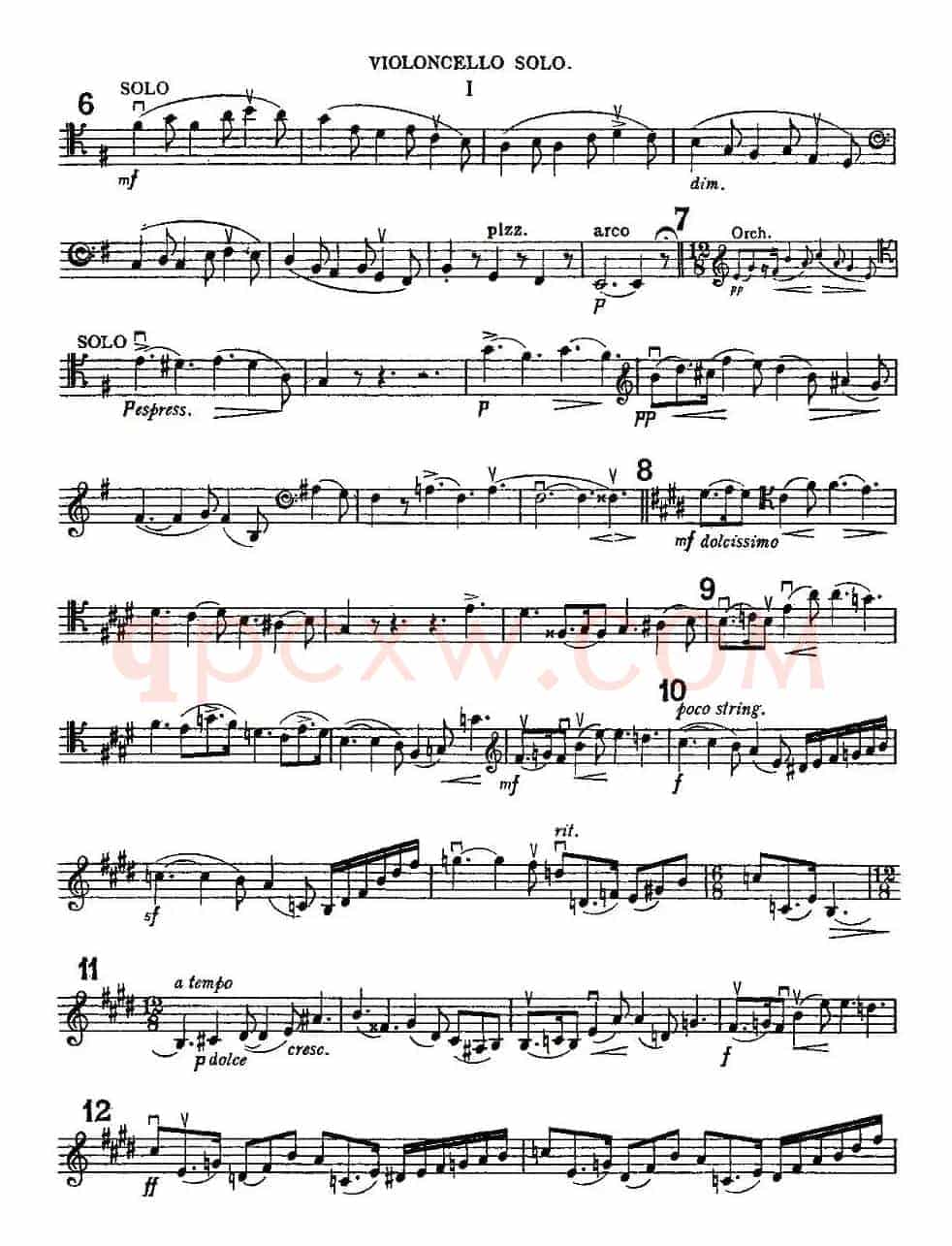 Edward Elgar Concerto e Minor Op85 For Cello（Cel）