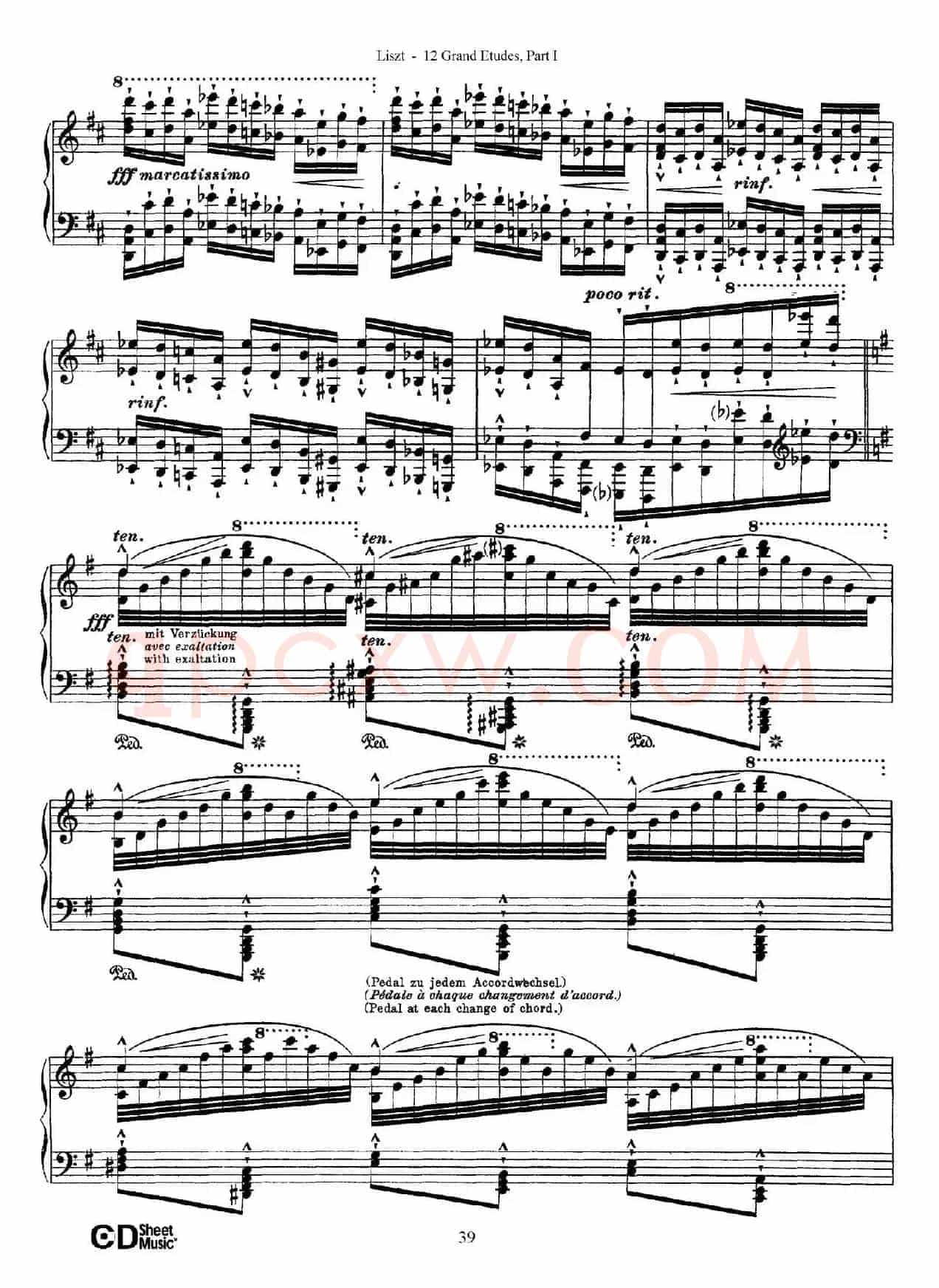 12 Grand Etudes S.137（12首华丽的练习曲·6）
