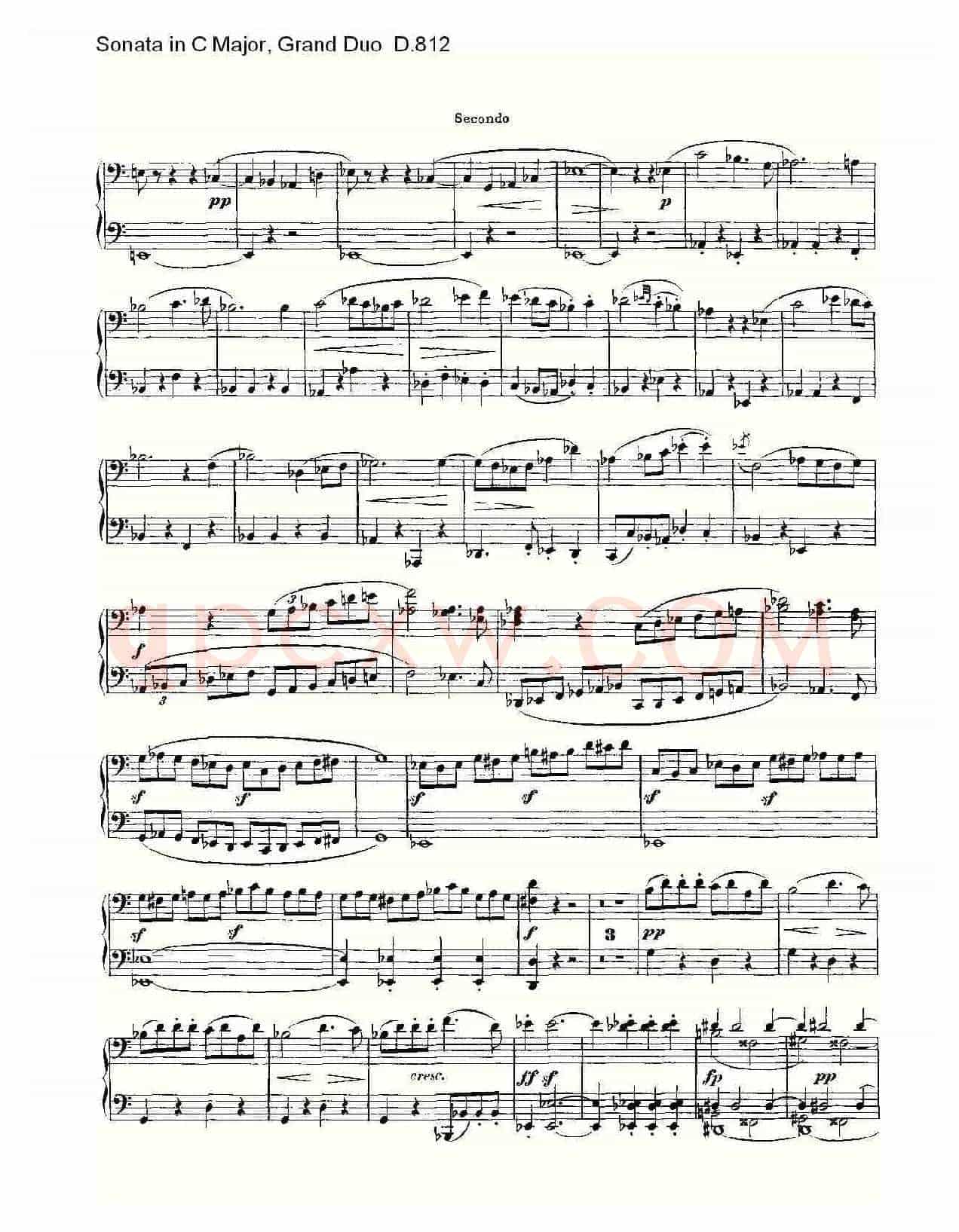 Sonata in C Major, Grand Duo D.812(C大调奏鸣曲,盛大的二重奏 )