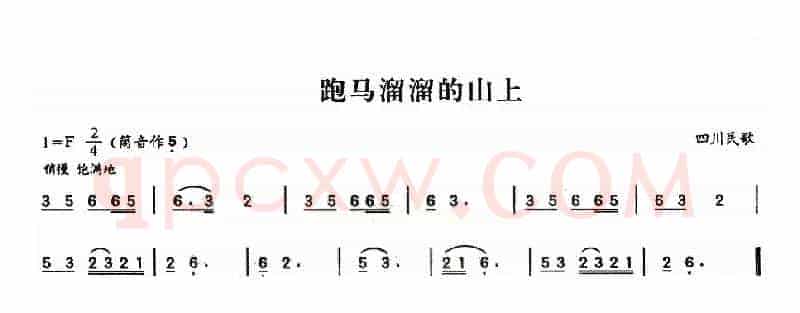 跑马溜溜的山上