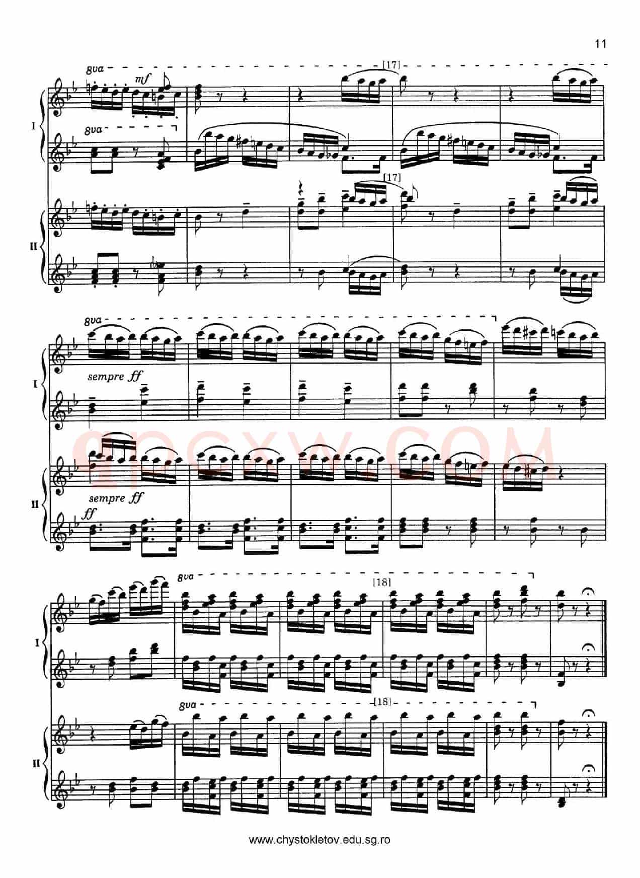 Nutcracker Op.71 芭蕾舞剧《胡桃夹子》(改编双钢琴版·第一部分)