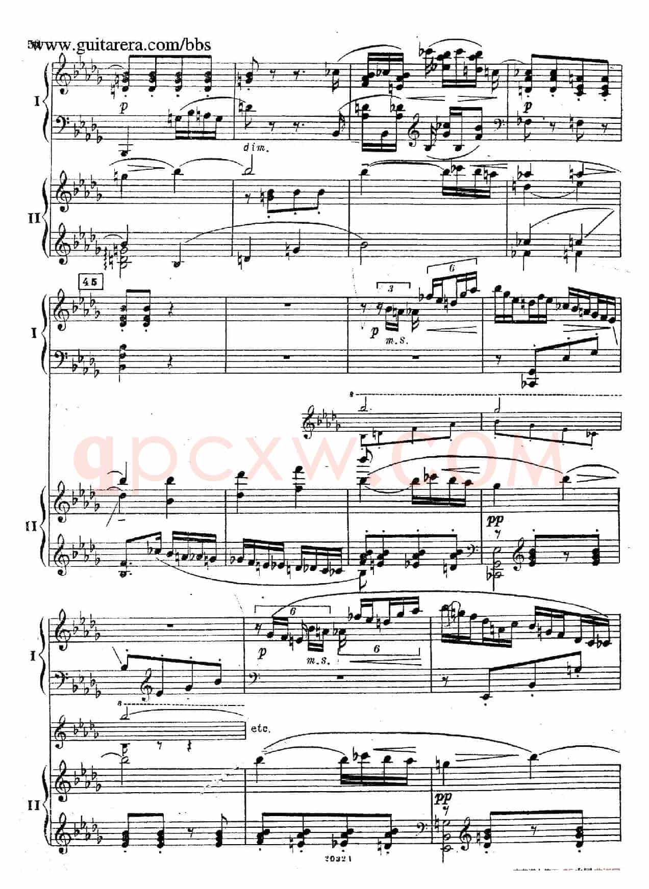 Rhapsody On A Theme Of Paganini Op.43(帕格尼尼主题狂想曲·双钢琴)(P41——60)