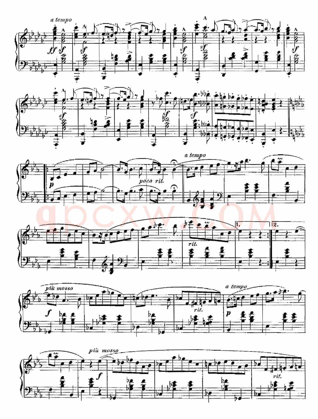 Five Polish National Dance Op.3(5首波兰民族舞曲 No.1)