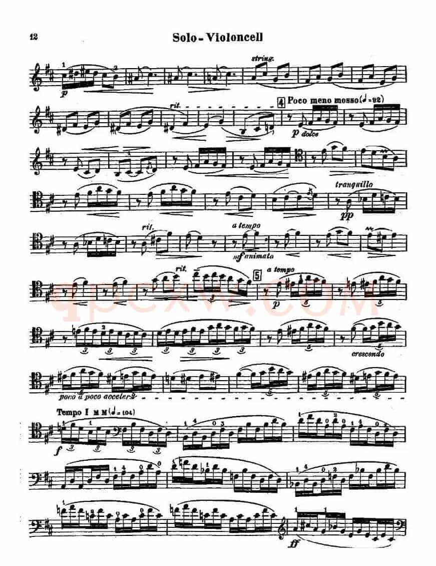 CELLO CONCERTO in B minor（大提琴）