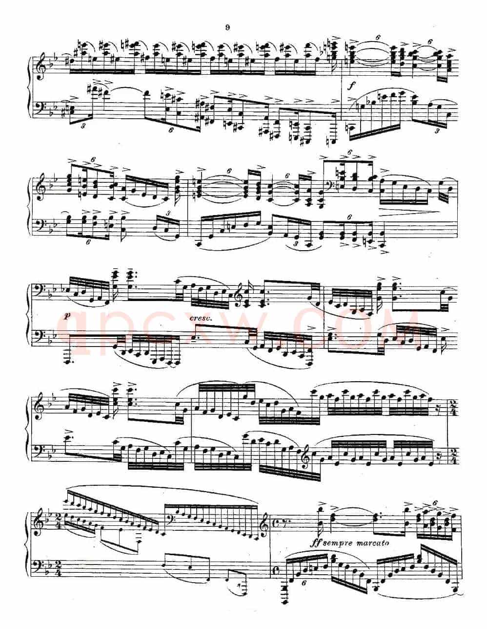 10首《前奏曲》之二（Rachmaninoff 10 Preludes, Op.23 ）