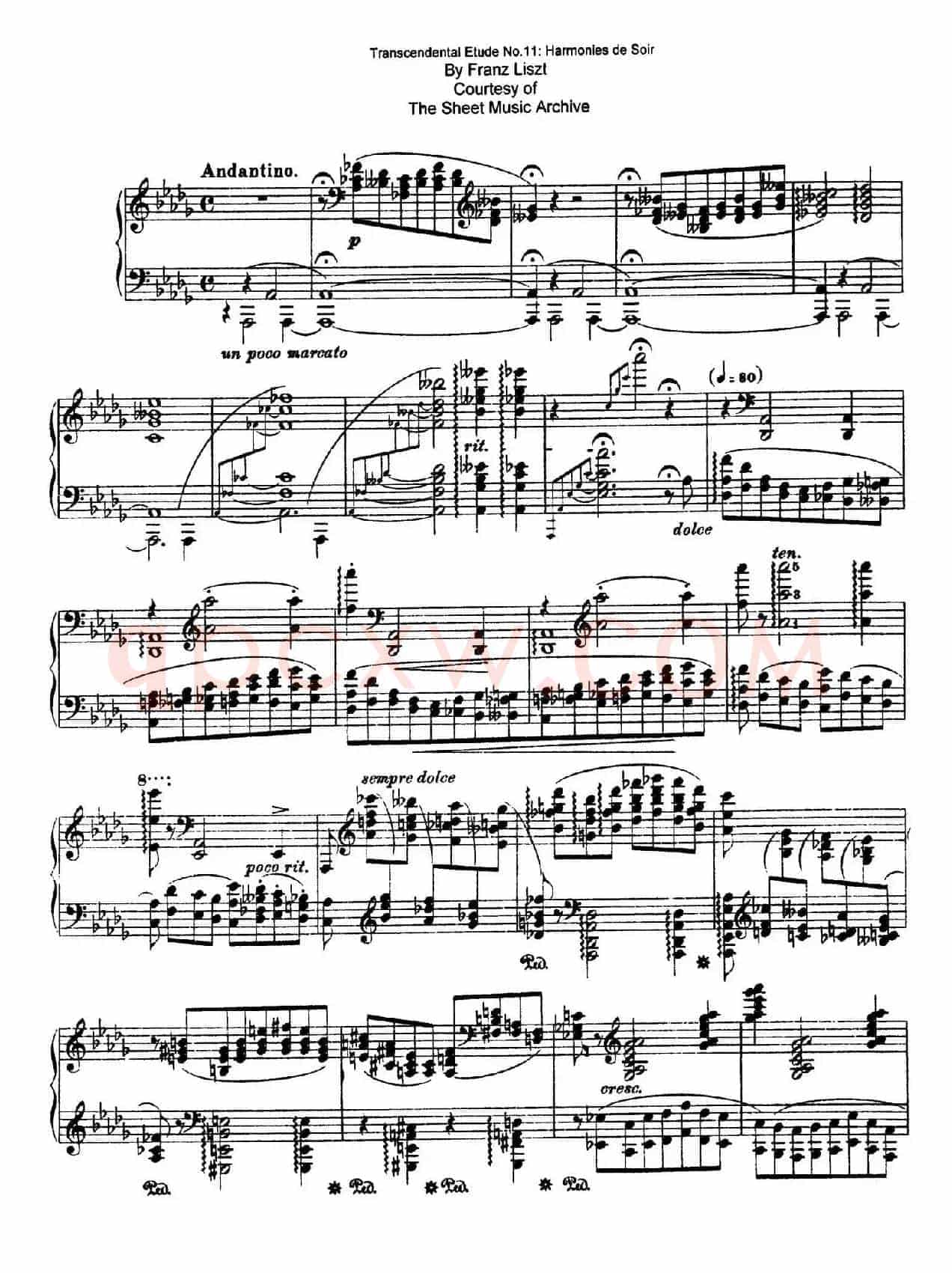 12 Etudes d'execution Transcendante S.139(12首超技练习曲·11)