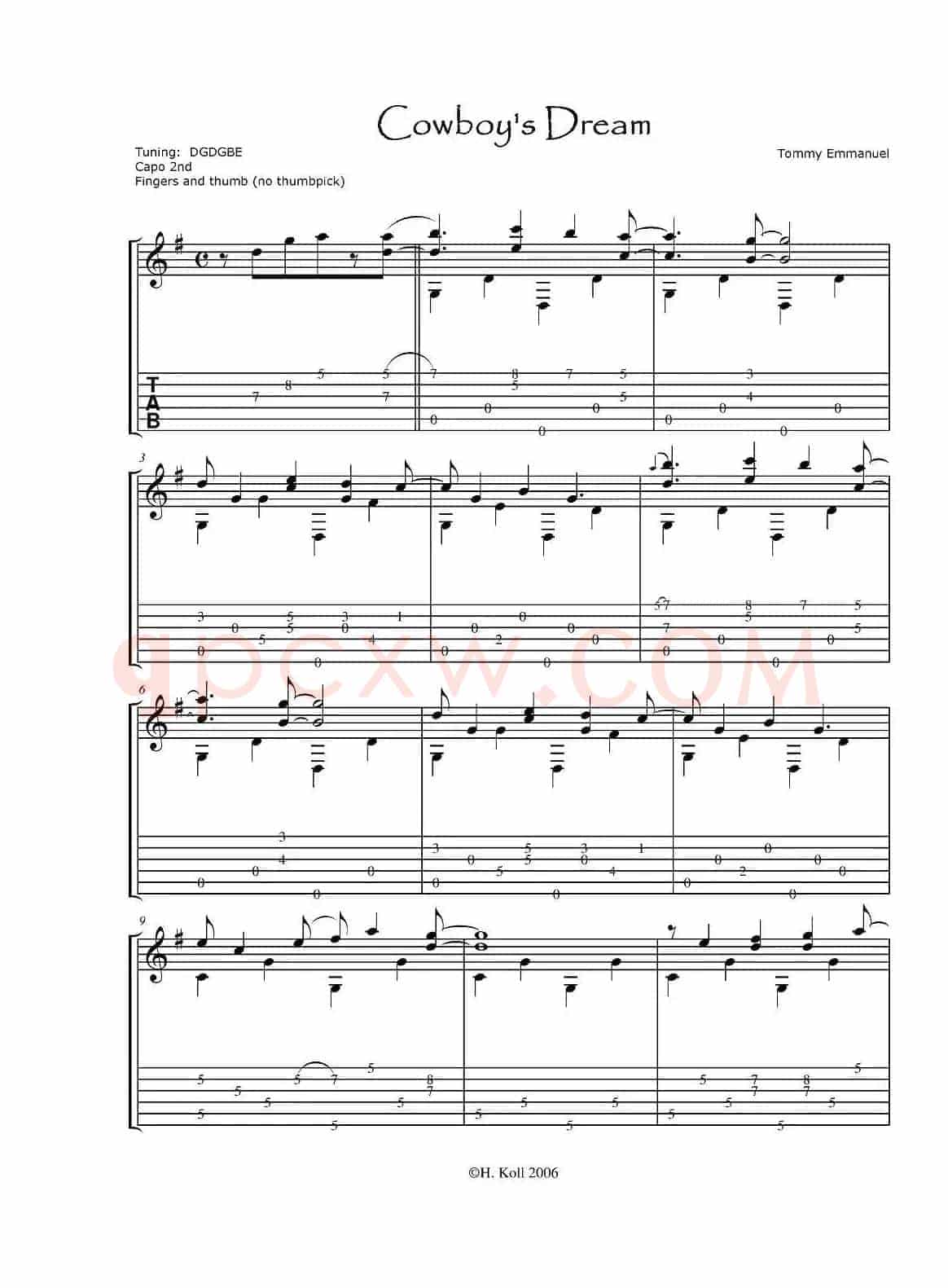 tommy emmanuel：cowboys dream(1)
