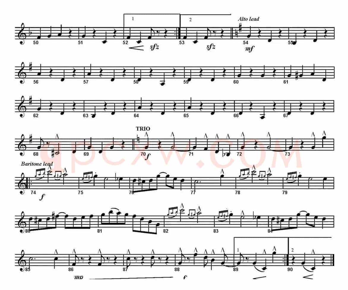SAXOPHOBIA（四重奏·上低音萨克斯分谱）