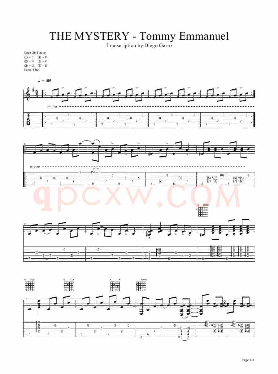 tommy emmanuel：the mystery（指弹吉它）