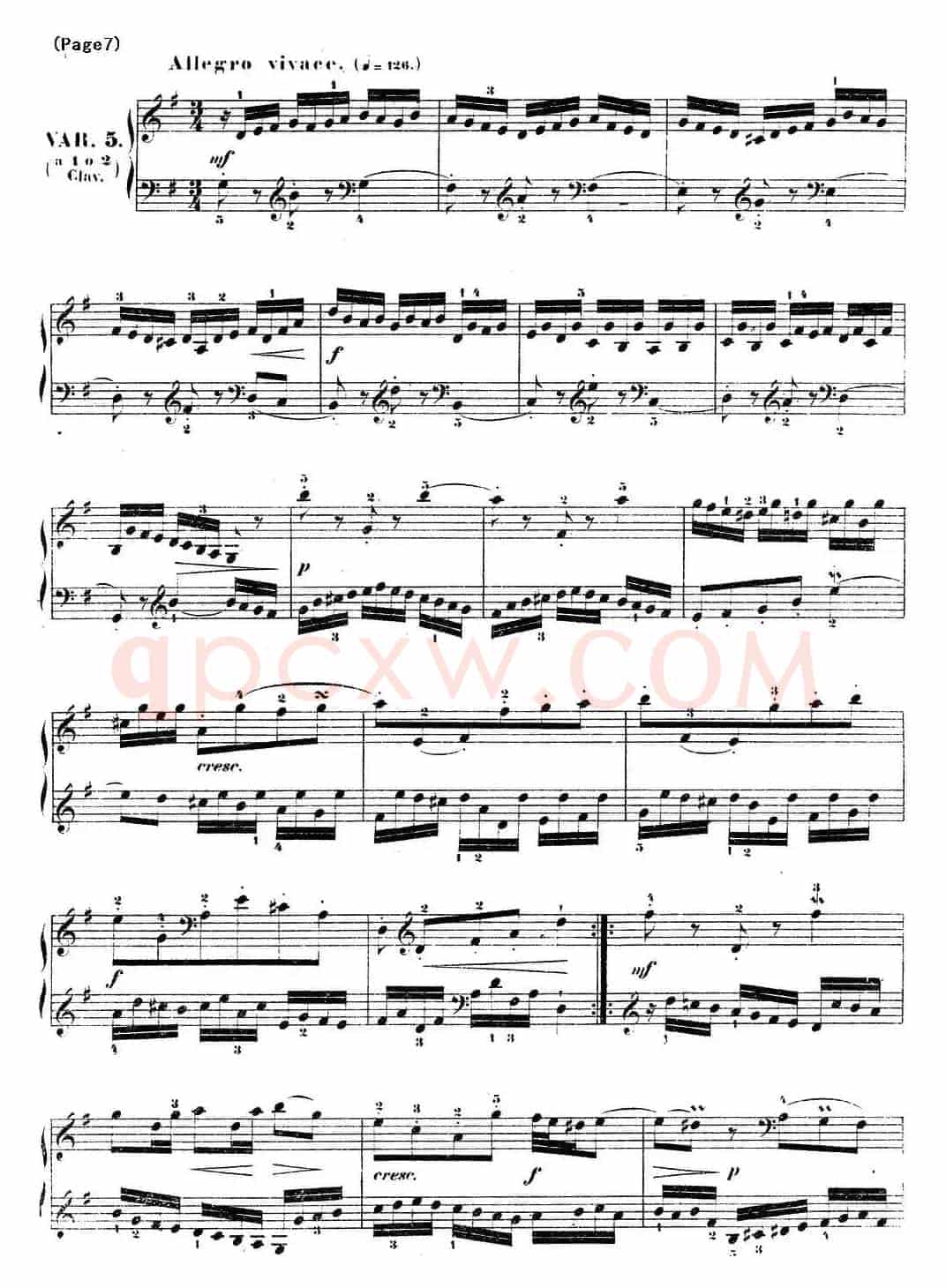 哥德堡变奏曲 巴赫 Goldberg Variationen BWV988