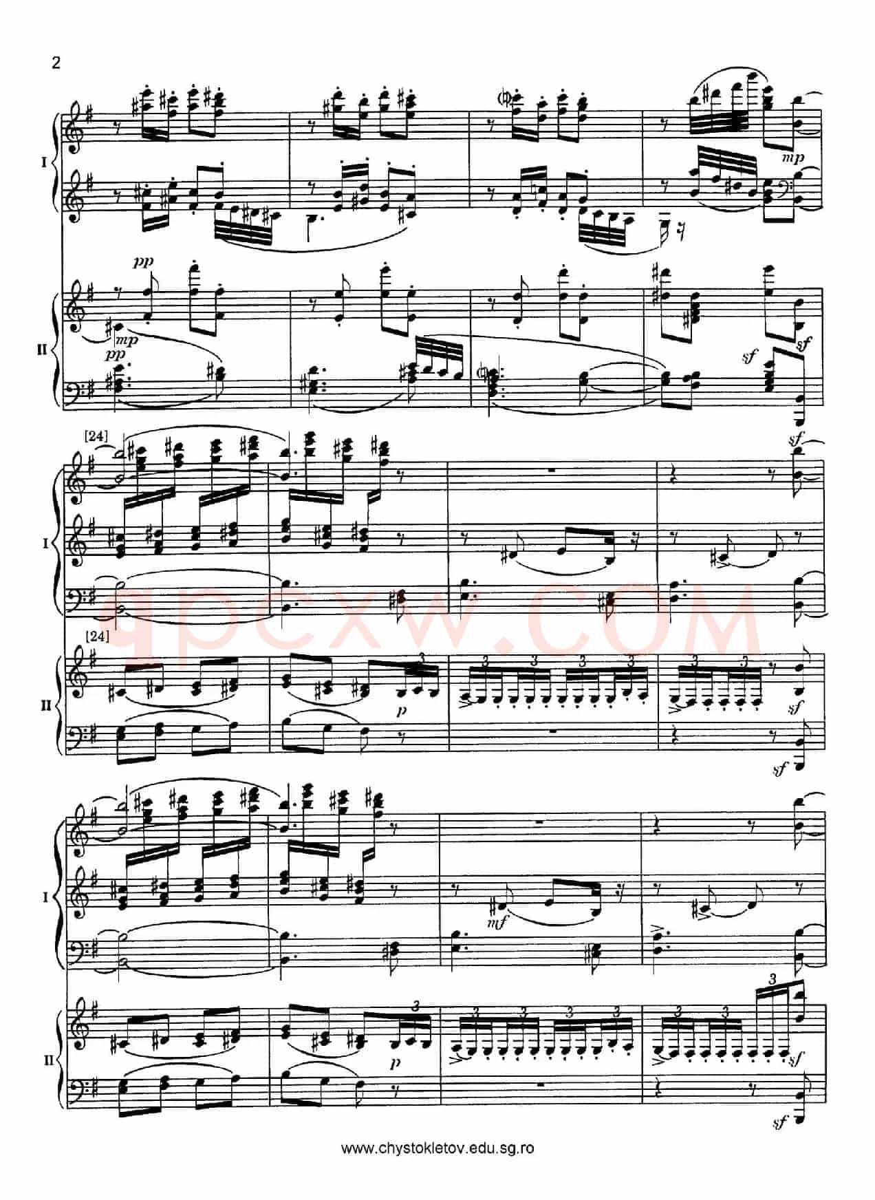 Nutcracker Op.71 芭蕾舞剧《胡桃夹子》(改编双钢琴版·第三部分)