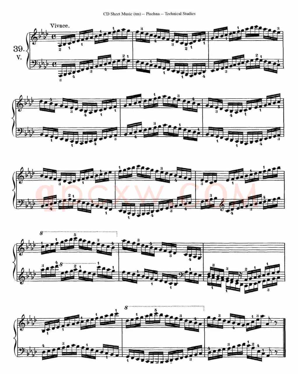 Technical Studies 60 Progressive Exercises （60首钢琴循序渐进练习曲 P61——70）