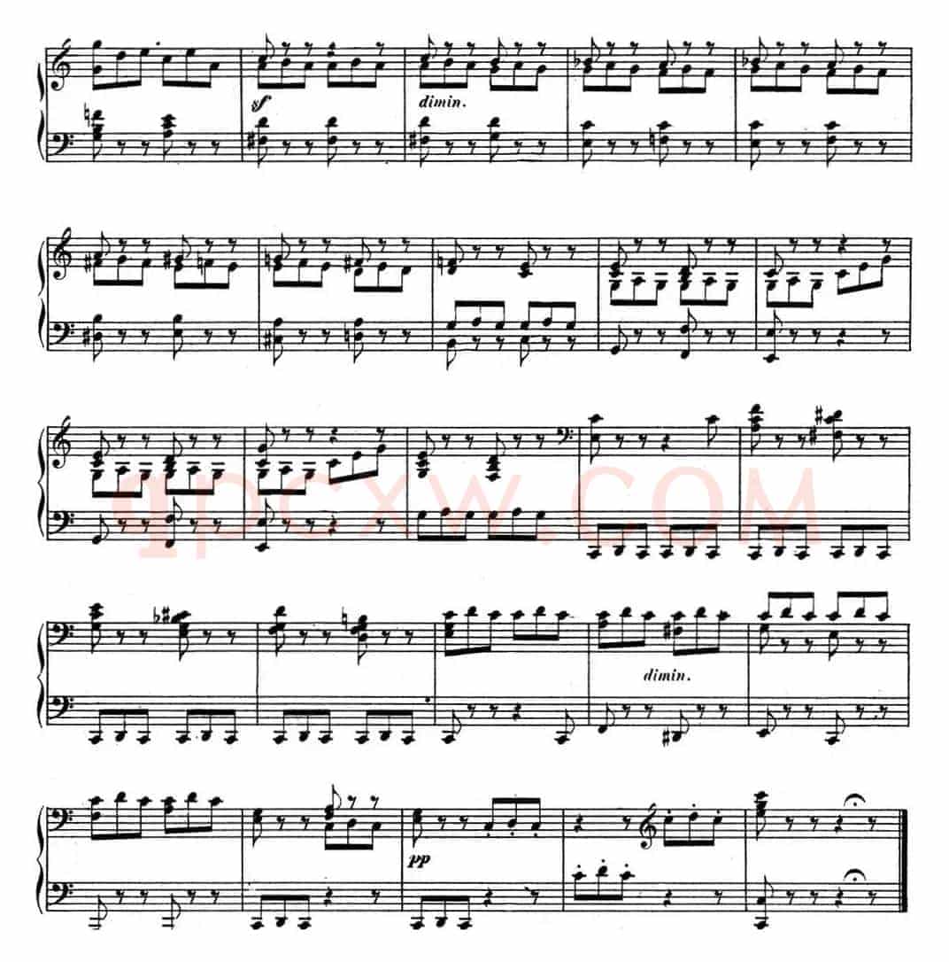 门德尔松无词歌Op.102（NO.3）