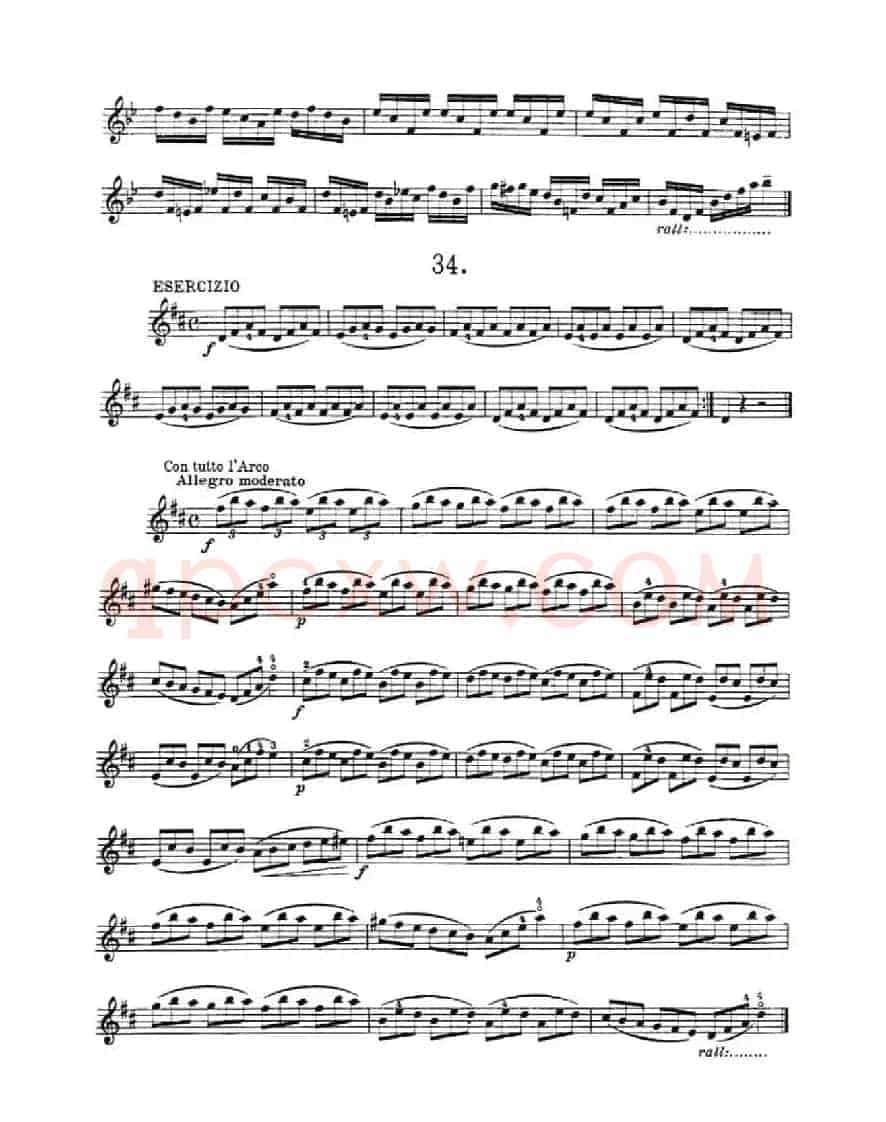 36 Studi Melodici E Facilissimi Op.48之31—36（36首容易旋律 作品.48）