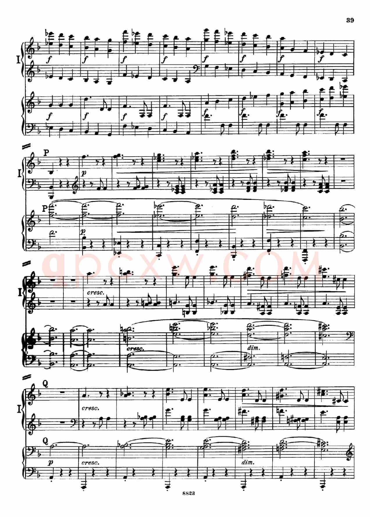 d小调第九交响曲 Op.125(双钢琴P33——42)