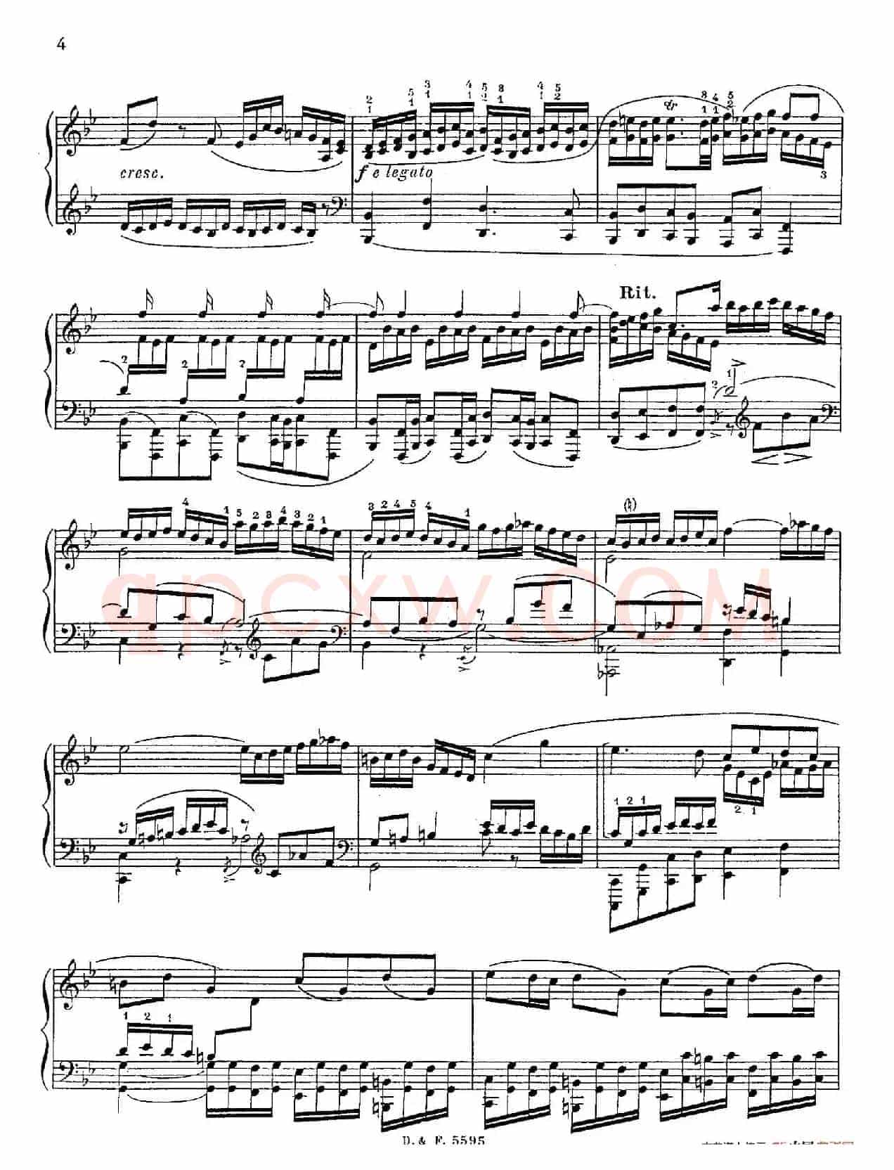Fugue in g Minor BWV 578（g小调赋格·菲利普改编钢琴独奏版）