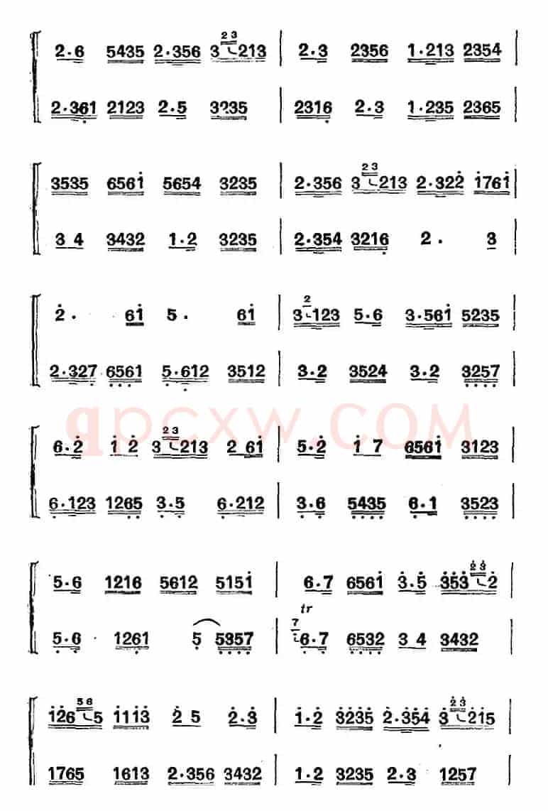 江南丝竹乐曲：慢六板（二胡+箫）