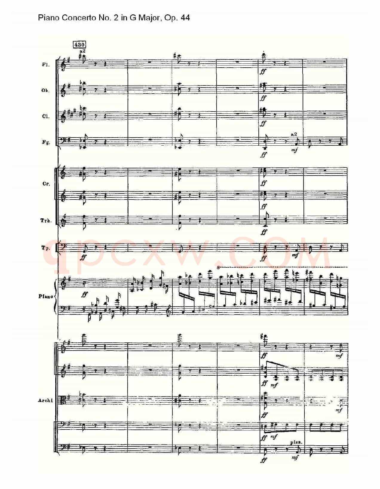 G大调第二钢琴协奏曲, Op.44第三乐章（二）