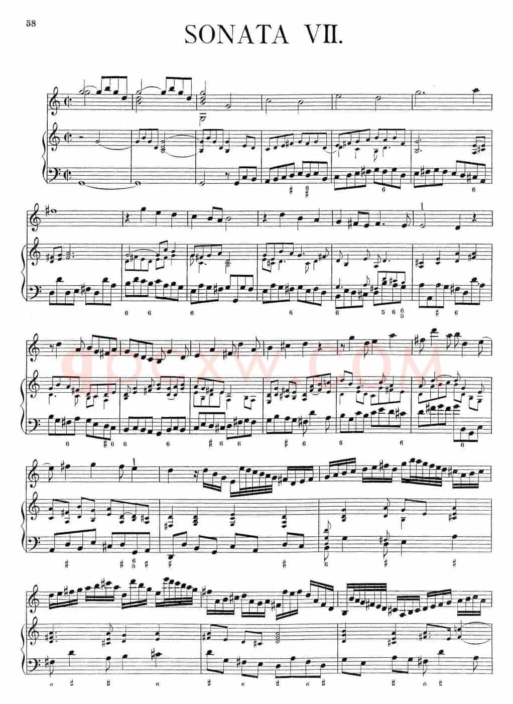 Biber Violin Sonata VII（小提琴+钢琴伴奏）