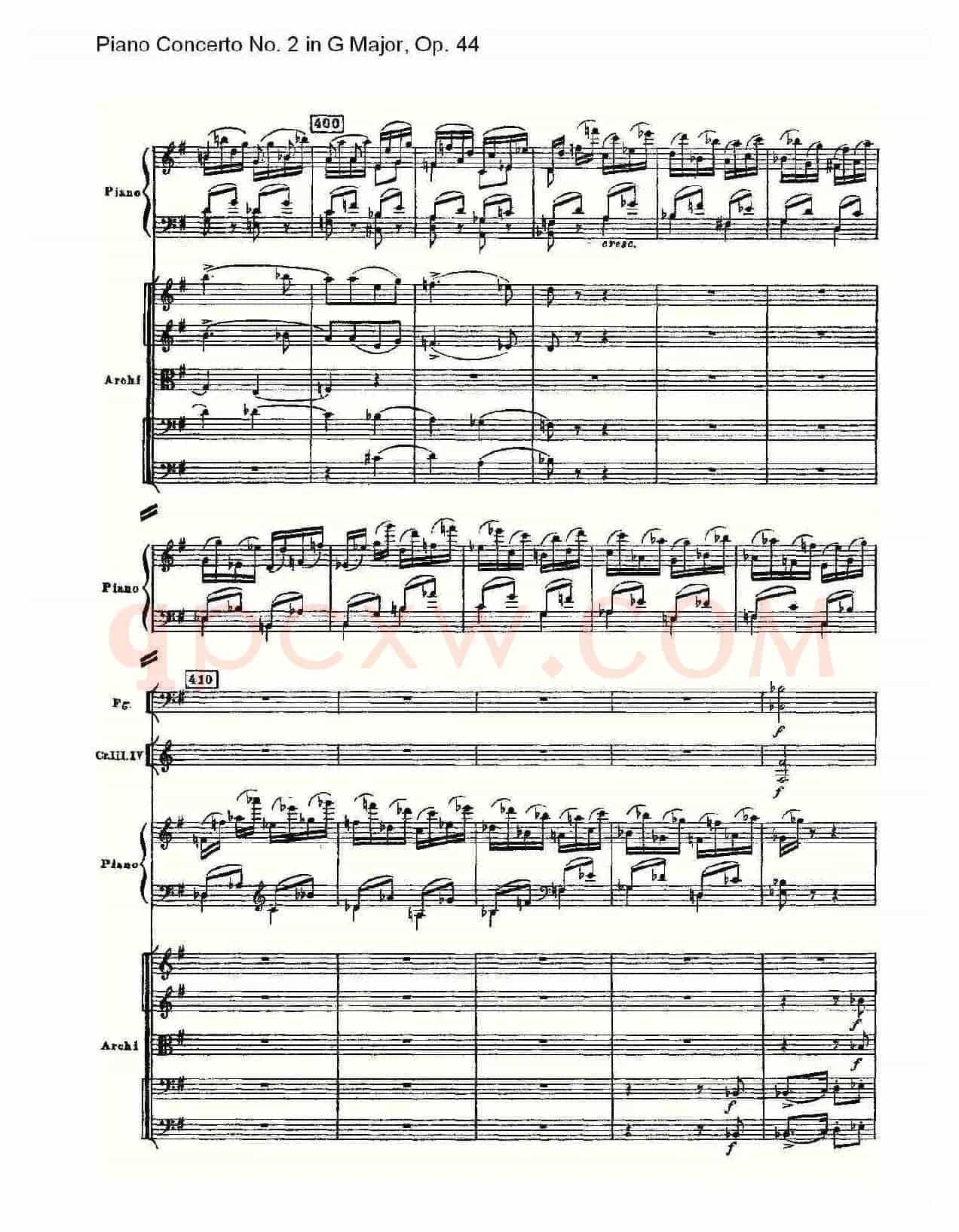 G大调第二钢琴协奏曲, Op.44第三乐章（二）