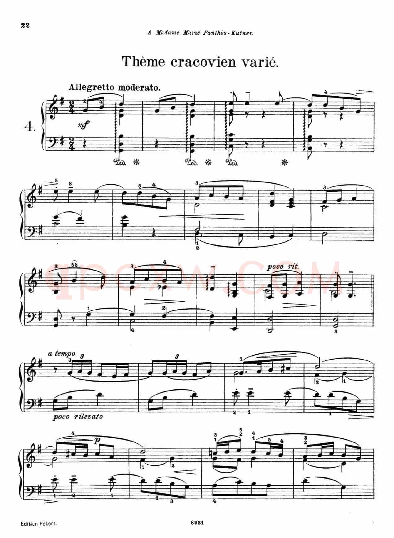 4 Pieces Op.26(4首小品·4)