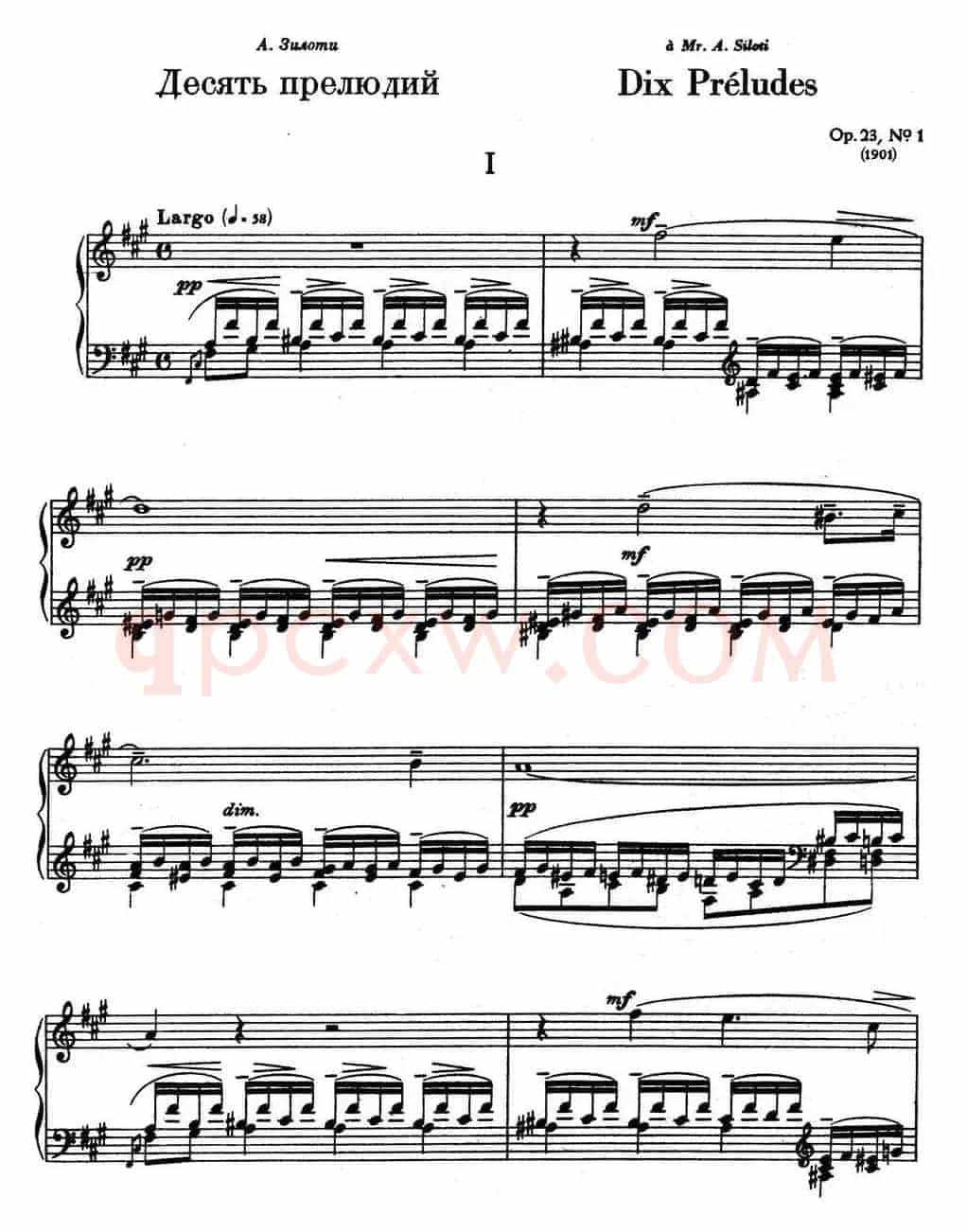 10 Preludes Op.23（拉赫玛尼诺夫10首前奏曲·Ⅰ）
