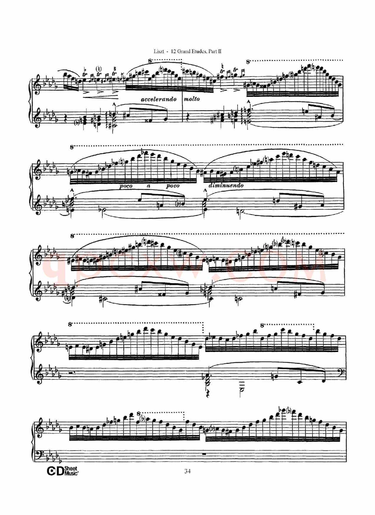 12 Grand Etudes S.137（12首华丽的练习曲·9）