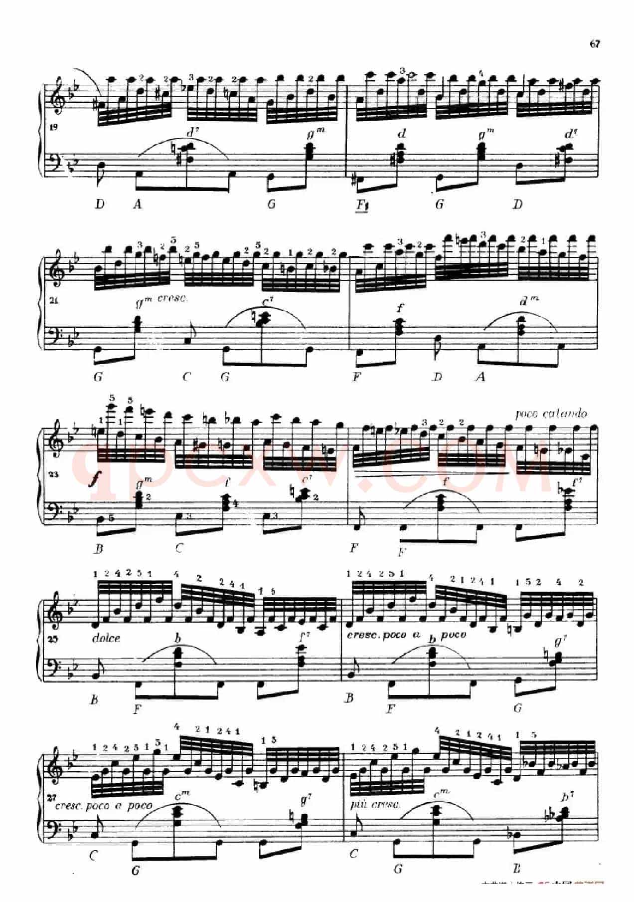 《车尔尼手风琴练习曲集》第Ⅳ册（第13首）