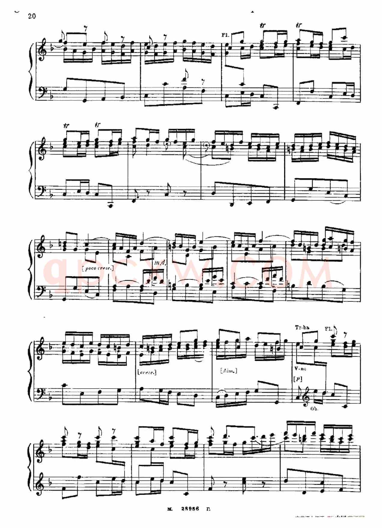 Brandenburg Concerto No.2 in F Major BWV.1047(F大调第二勃兰登堡协奏曲·钢琴独奏版)