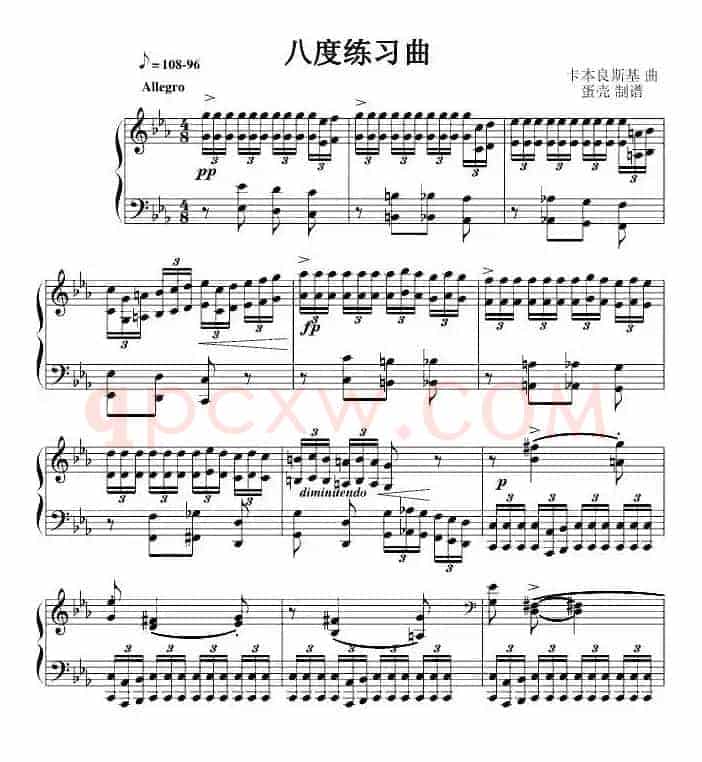 八度练习曲（十级类技巧性练习曲）