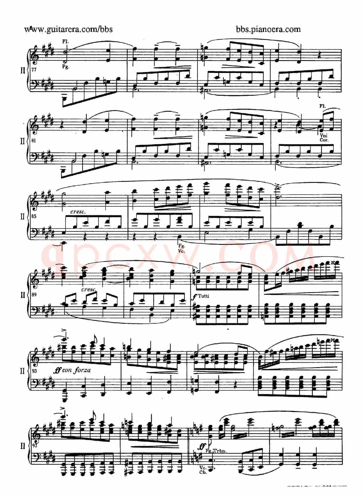 e小调第一钢琴协奏曲 Op.11(双钢琴版·第一乐章)